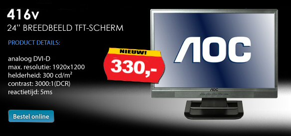 24 inch AOC LCD Breedbeeld